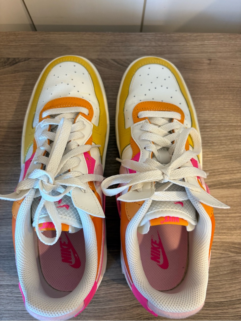 Nike Air Force 1 Fontanka Leather Womens Sneaks Size 10 - Picture 6 of 9